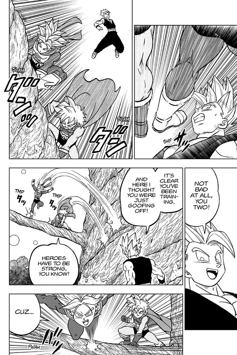 Dragon Ball Super Manga Chapter 102 page 24 - Son Goku vs. Son Gohan