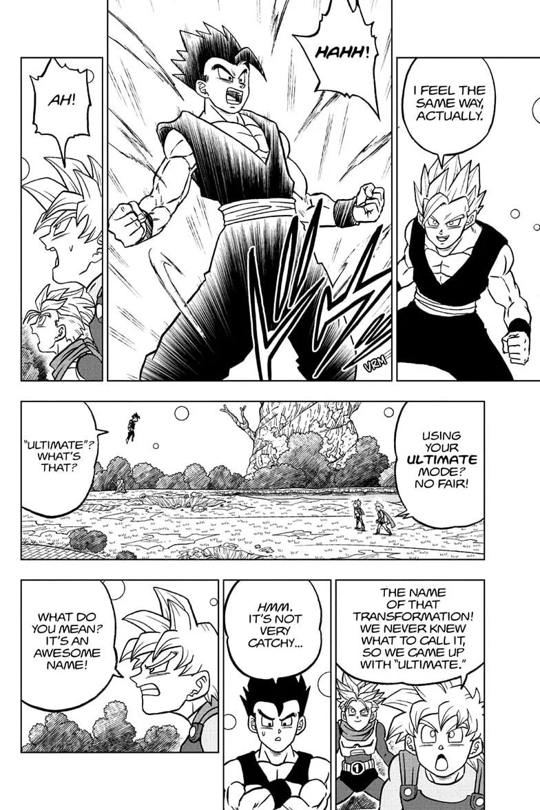 Dragon Ball Super Manga Chapter 102 page 28 - Son Goku vs. Son Gohan