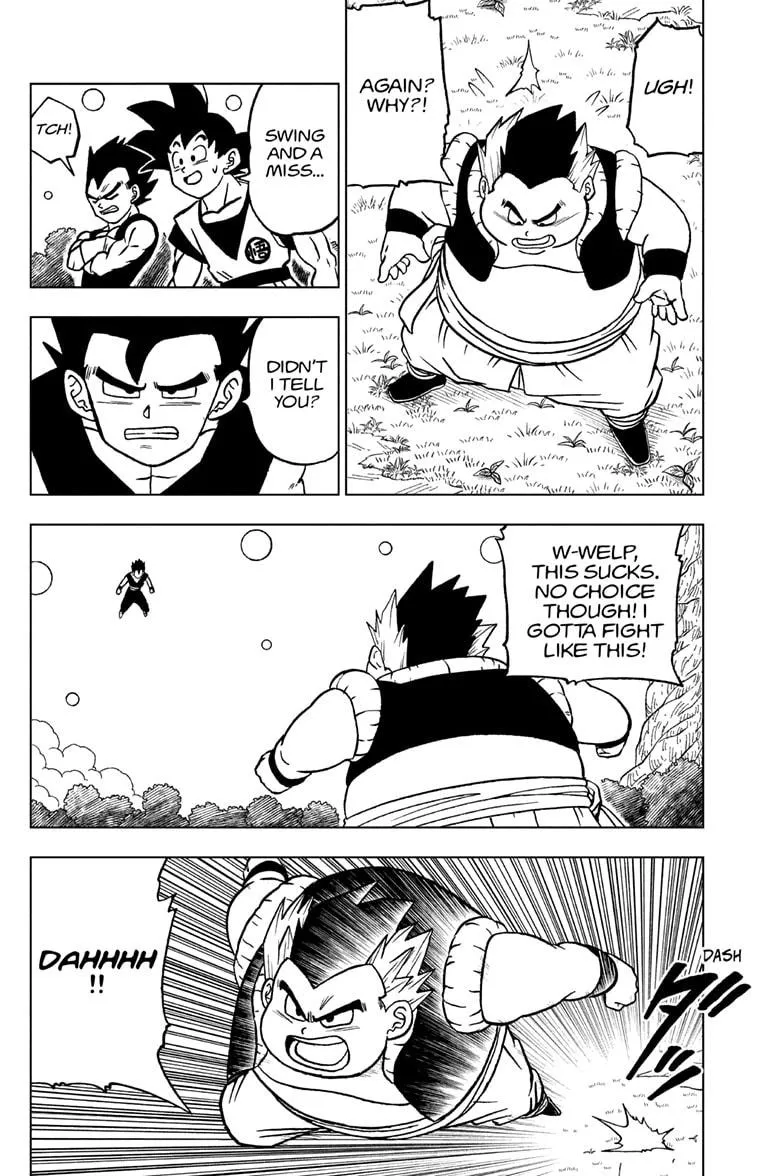 Dragon Ball Super Manga Chapter 102 page 32 - Son Goku vs. Son Gohan