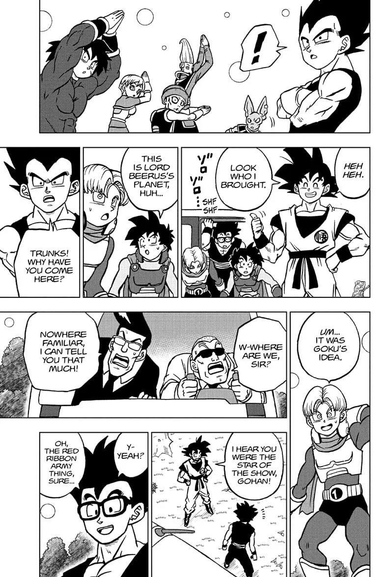 Dragon Ball Super Manga Chapter 102 page 5 - Son Goku vs. Son Gohan