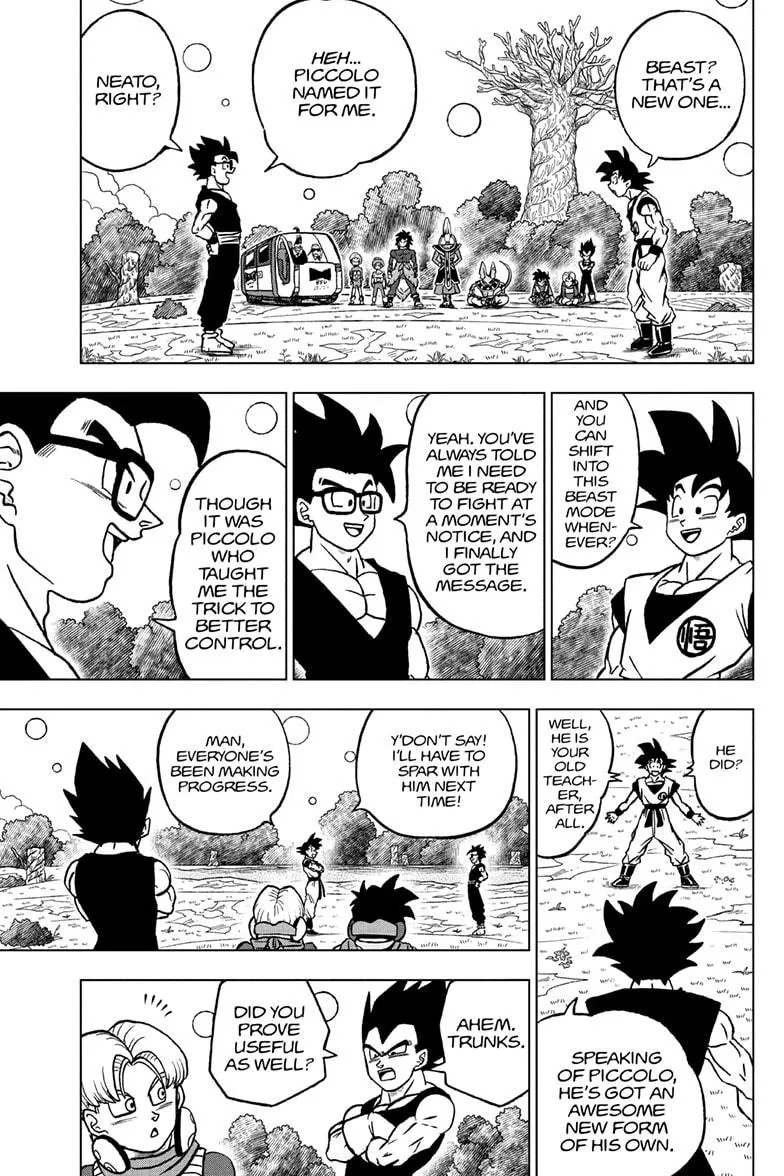 Dragon Ball Super Manga Chapter 102 page 7 - Son Goku vs. Son Gohan