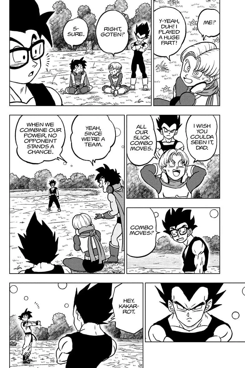 Dragon Ball Super Manga Chapter 102 page 8 - Son Goku vs. Son Gohan