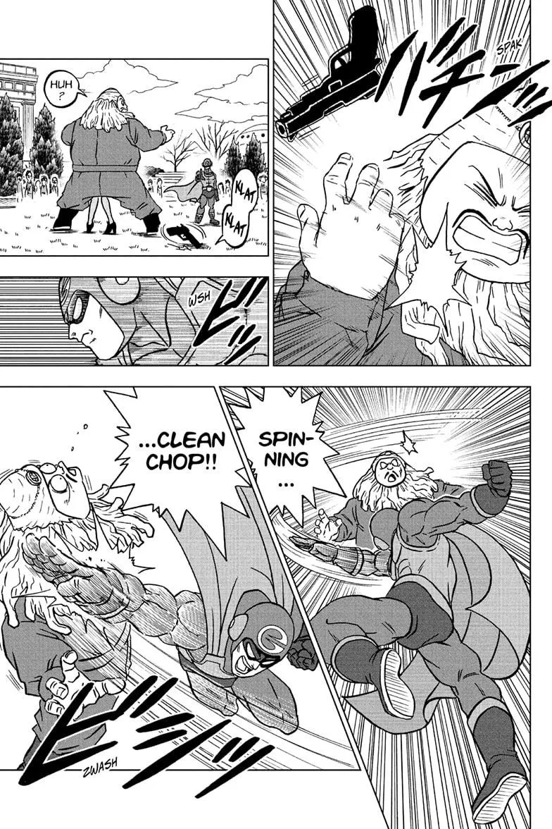 Dragon Ball Super Manga Chapter 104 page 27 - The Birth of Saiyaman X