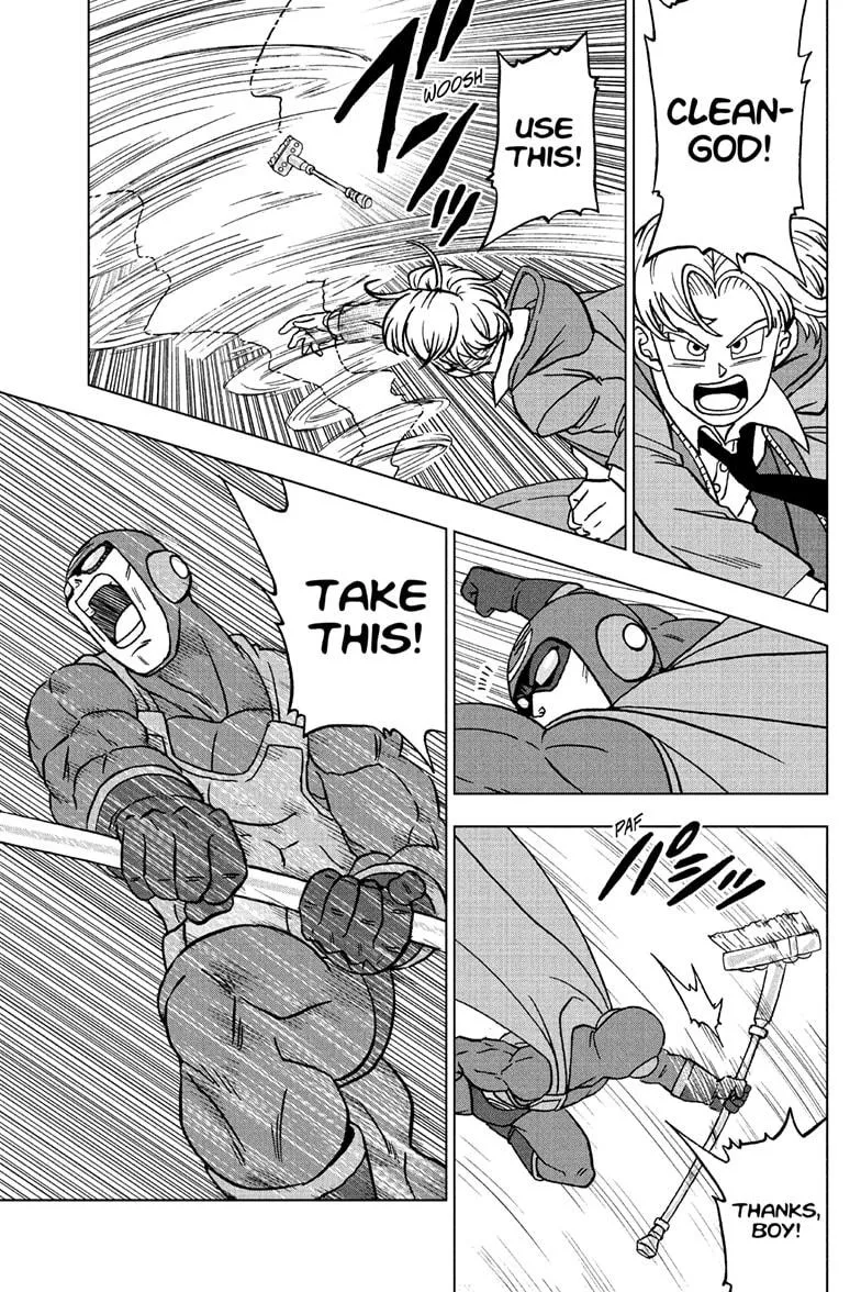 Dragon Ball Super Manga Chapter 104 page 33 - The Birth of Saiyaman X