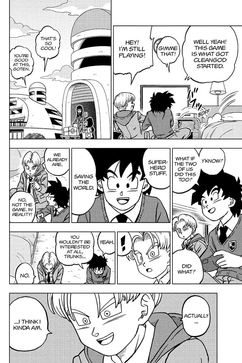 Dragon Ball Super Manga Chapter 104 page 40 - The Birth of Saiyaman X