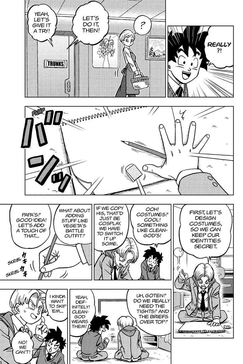 Dragon Ball Super Manga Chapter 104 page 41 - The Birth of Saiyaman X