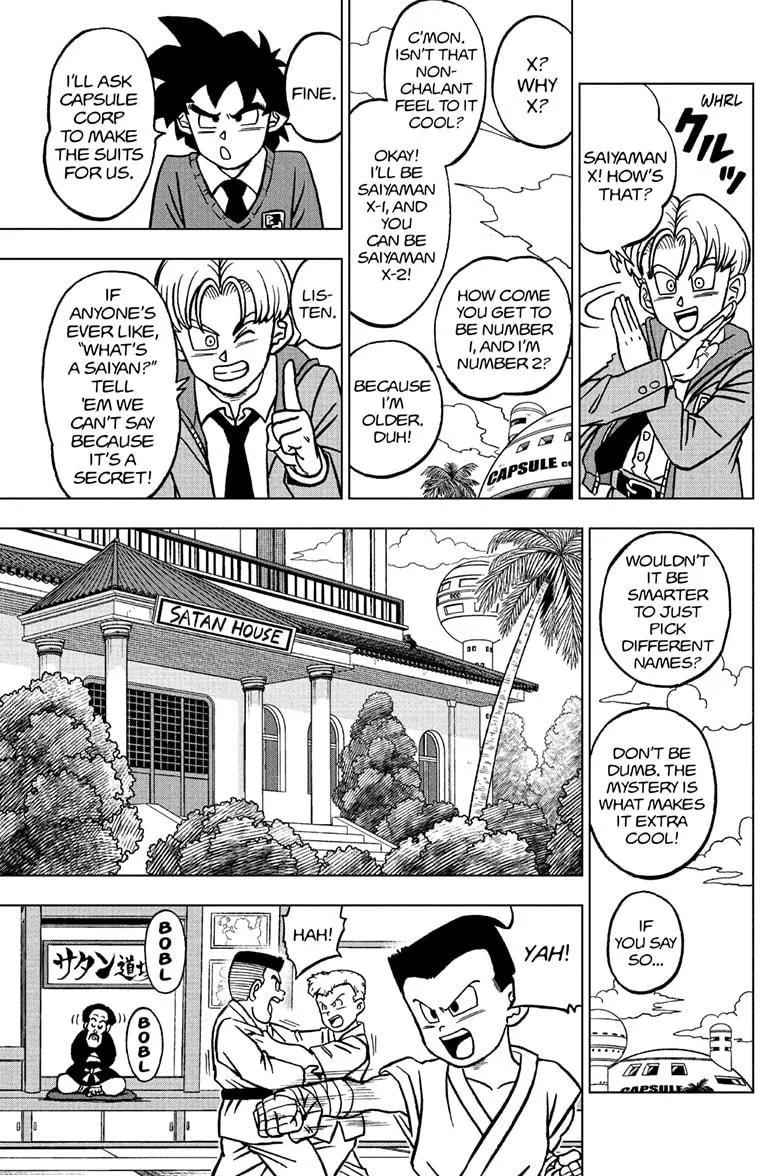 Dragon Ball Super Manga Chapter 104 page 43 - The Birth of Saiyaman X