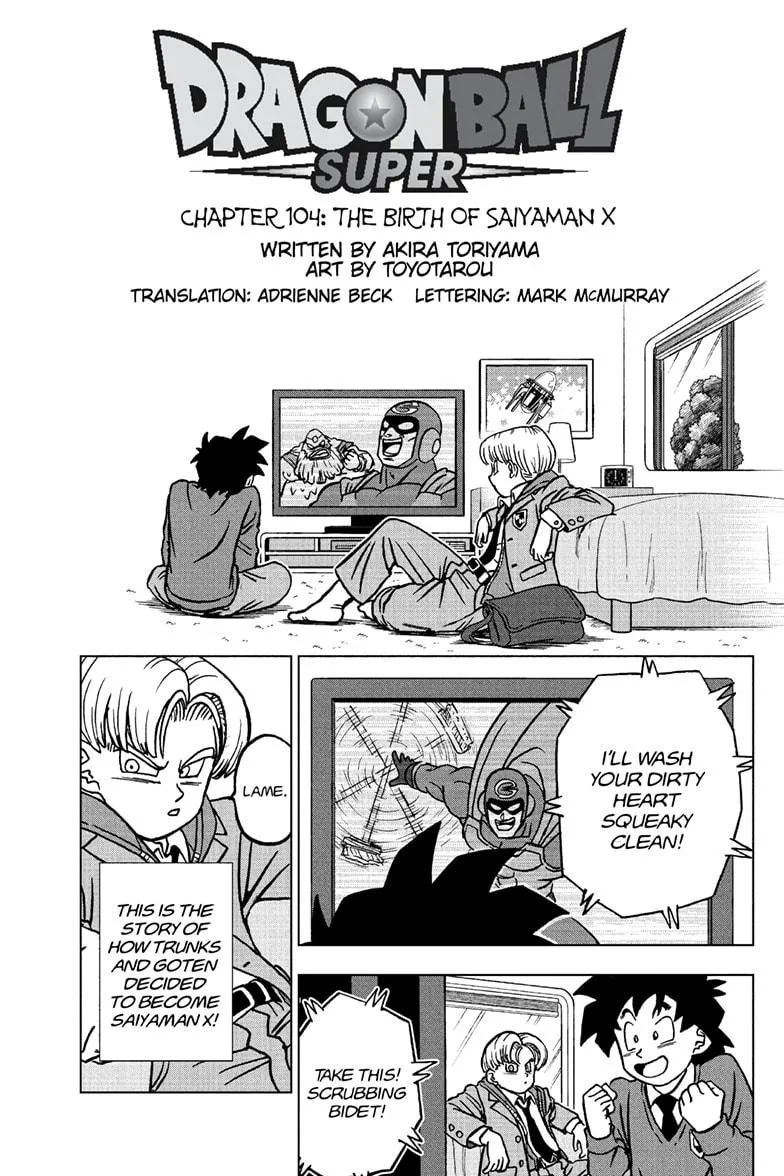 Dragon Ball Super Manga Chapter 104 page 7 - The Birth of Saiyaman X