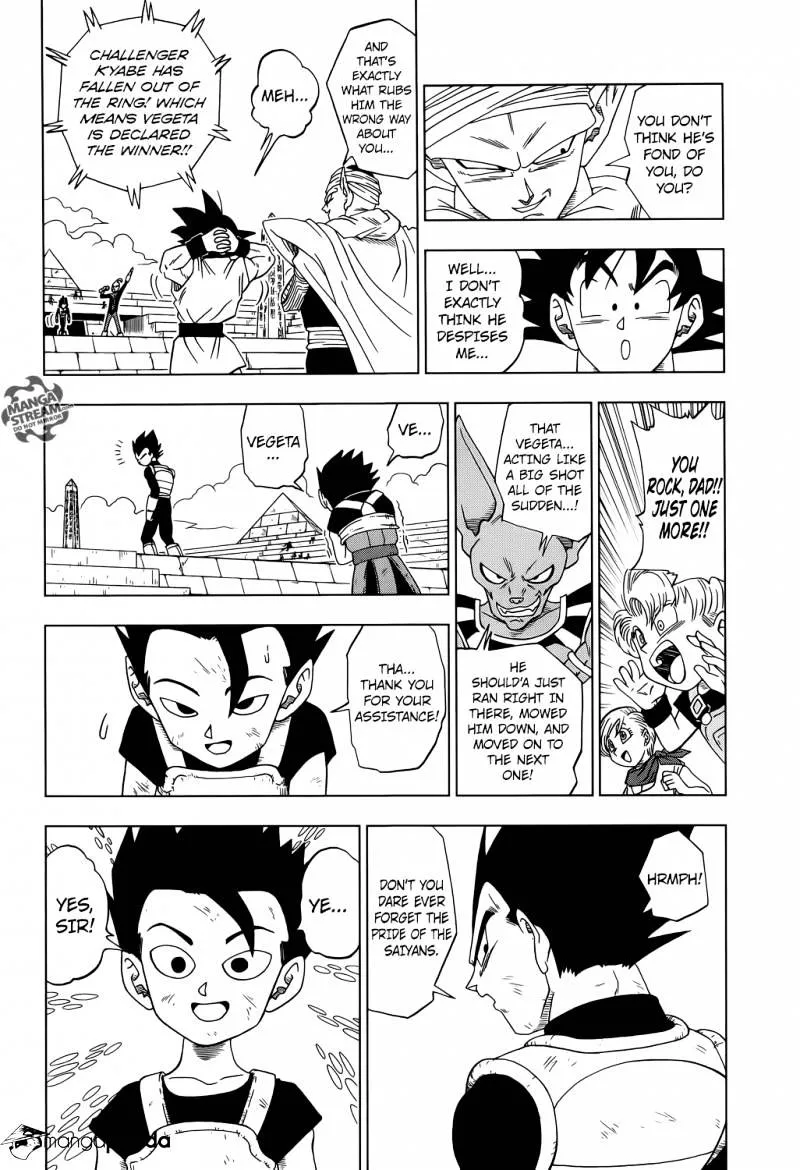 Dragon Ball Super Manga Chapter 12 page 16 - Saiyan's Pride