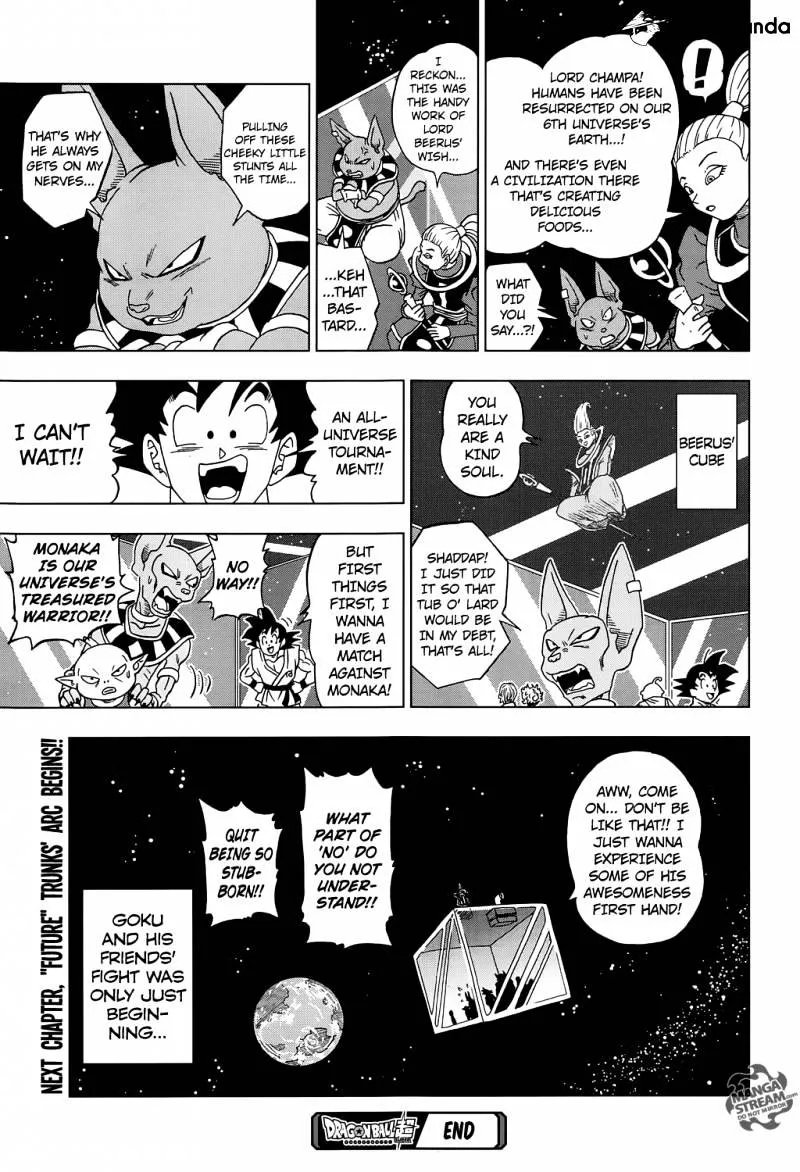 Dragon Ball Super Manga Chapter 13 page 39 - The Winning Universe Is Decided!