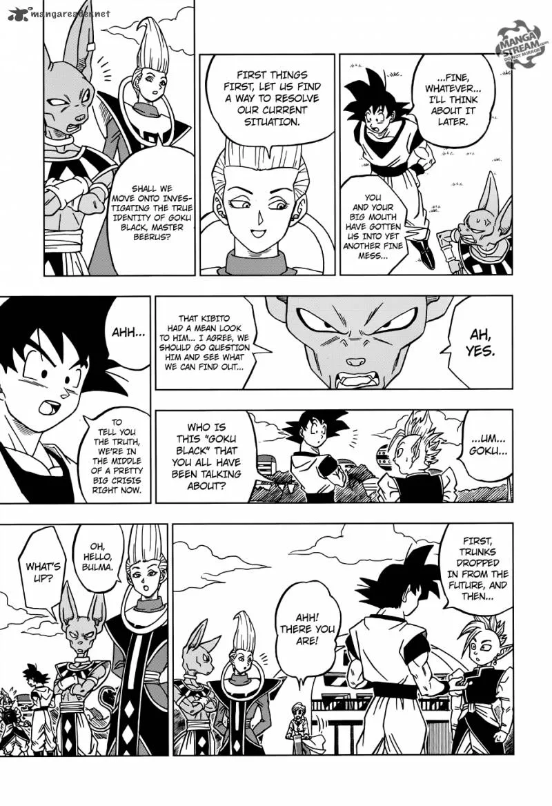 Dragon Ball Super Manga Chapter 18 page 15 - Goku Black's True Identity