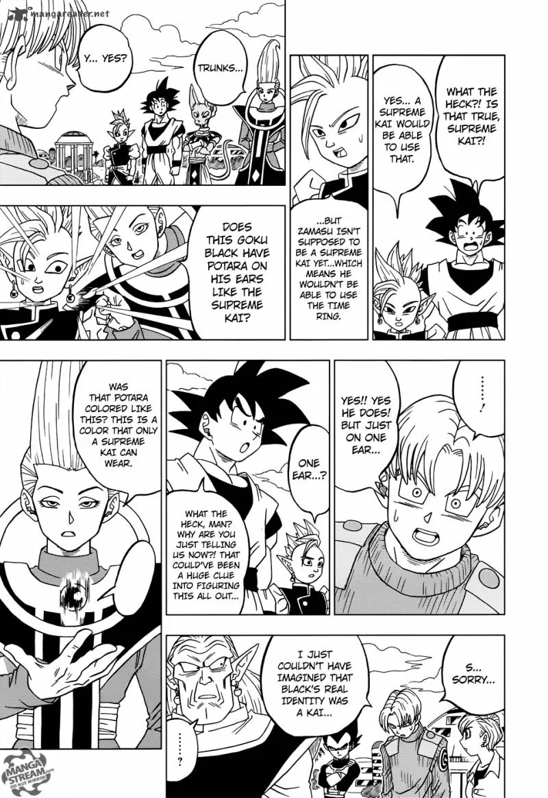 Dragon Ball Super Manga Chapter 18 page 21 - Goku Black's True Identity