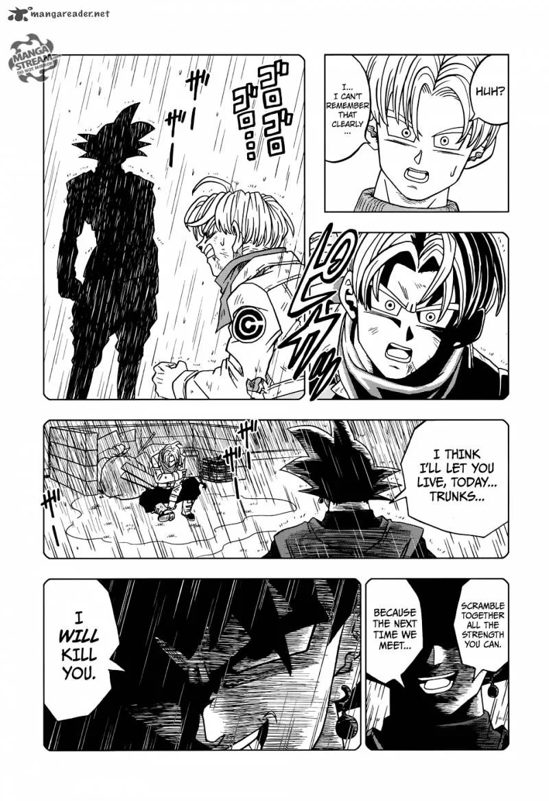 Dragon Ball Super Manga Chapter 18 page 22 - Goku Black's True Identity