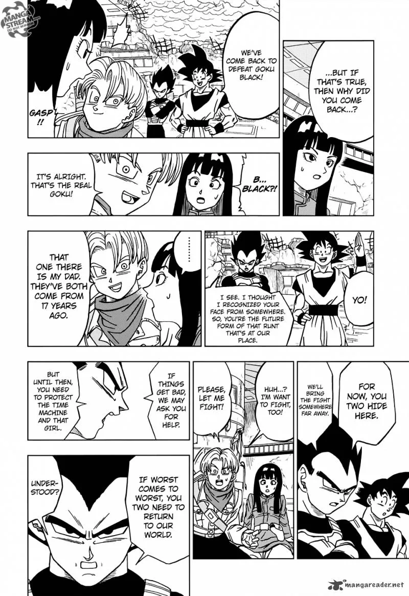 Dragon Ball Super Manga Chapter 18 page 36 - Goku Black's True Identity