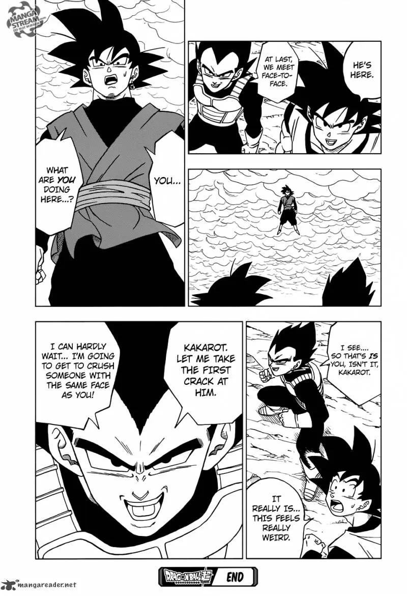 Dragon Ball Super Manga Chapter 18 page 39 - Goku Black's True Identity