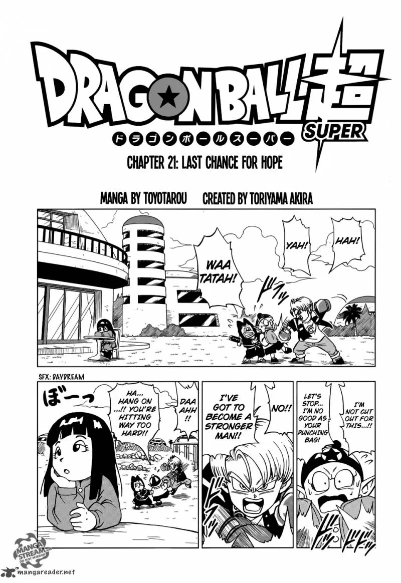 Dragon Ball Super Manga Chapter 21 page 1 - Last Chance For Hope