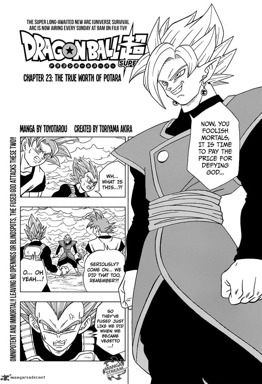 Dragon Ball Super Manga Chapter 23 page 1 - The Potara's True Worth