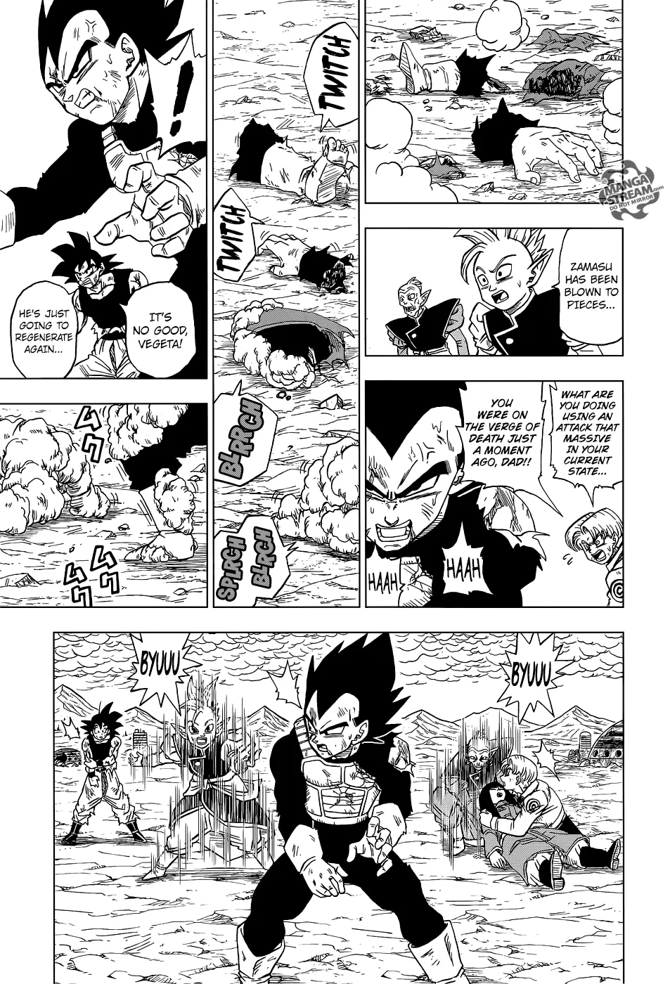 Dragon Ball Super Manga Chapter 25 page 43 - Will It Be Goku?! Or Zamas?!