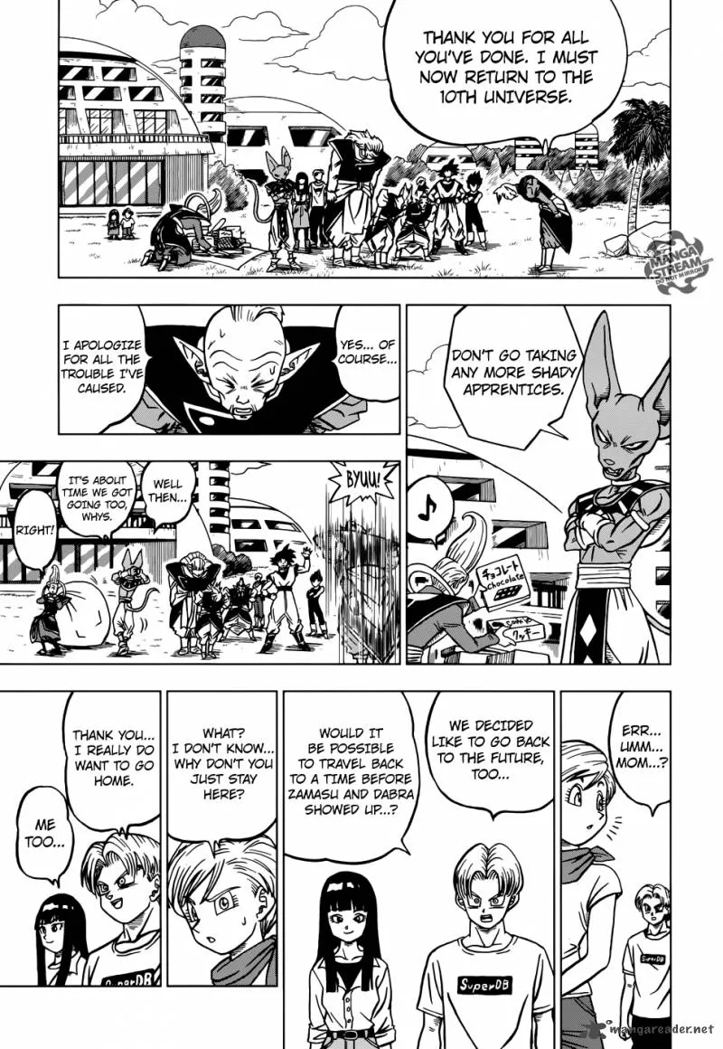 Dragon Ball Super Manga Chapter 26 page 36 - The Decisive Battle! Farewell, Trunks!