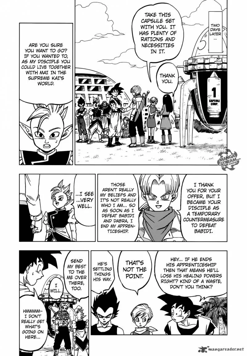 Dragon Ball Super Manga Chapter 26 page 40 - The Decisive Battle! Farewell, Trunks!