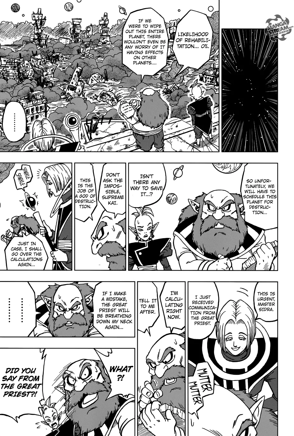 Dragon Ball Super Manga Chapter 28 page 11 - The Gods of Destruction From All 12 Universes