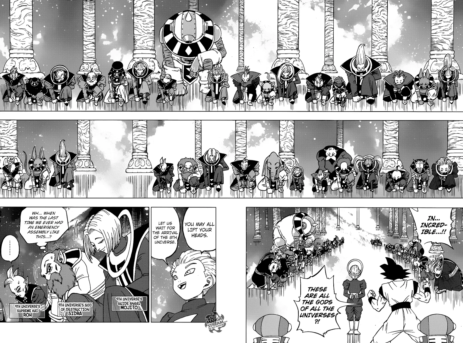 Dragon Ball Super Manga Chapter 28 page 18 - The Gods of Destruction From All 12 Universes