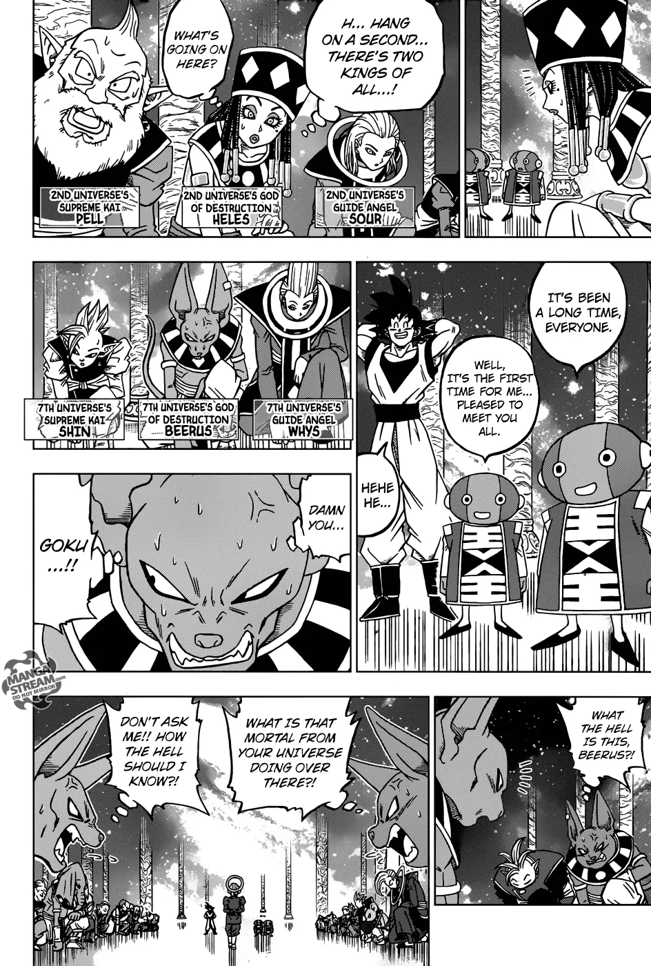 Dragon Ball Super Manga Chapter 28 page 19 - The Gods of Destruction From All 12 Universes