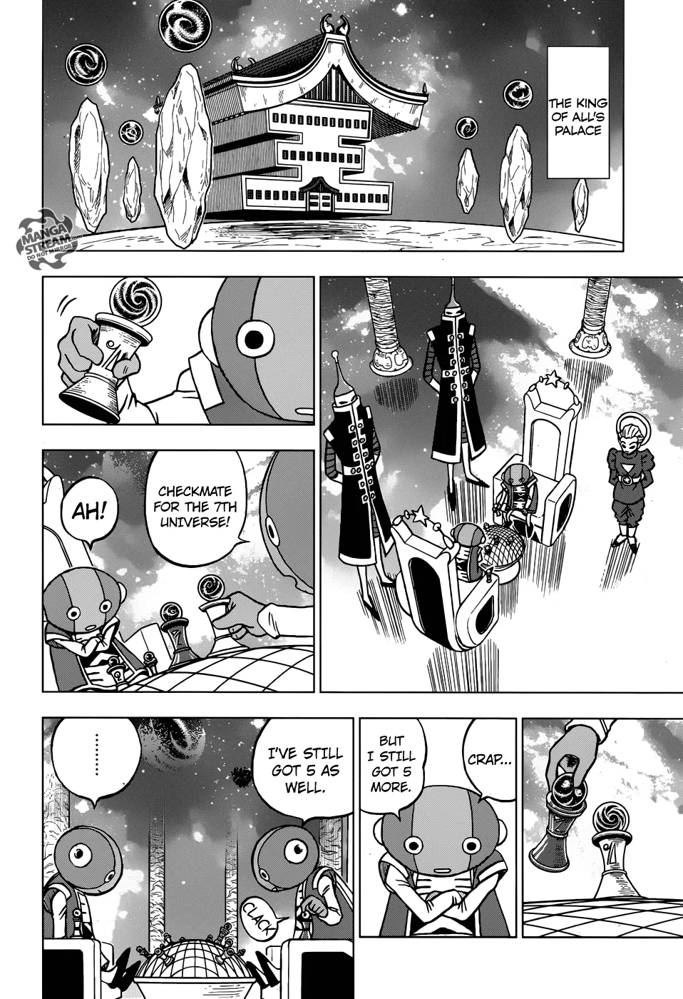 Dragon Ball Super Manga Chapter 28 page 2 - The Gods of Destruction From All 12 Universes