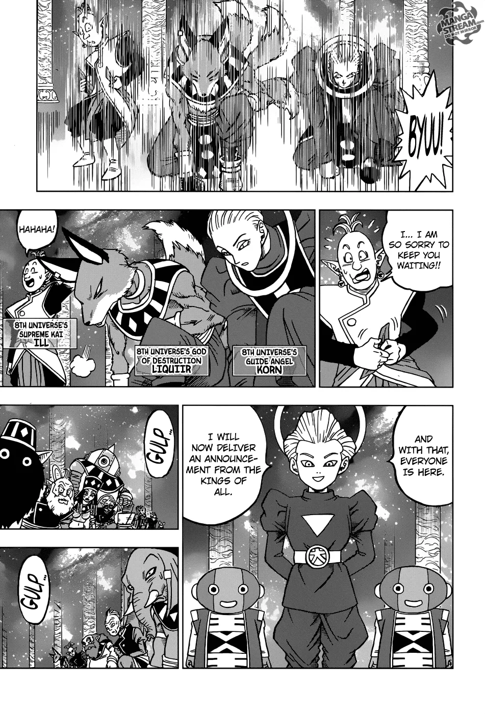 Dragon Ball Super Manga Chapter 28 page 22 - The Gods of Destruction From All 12 Universes