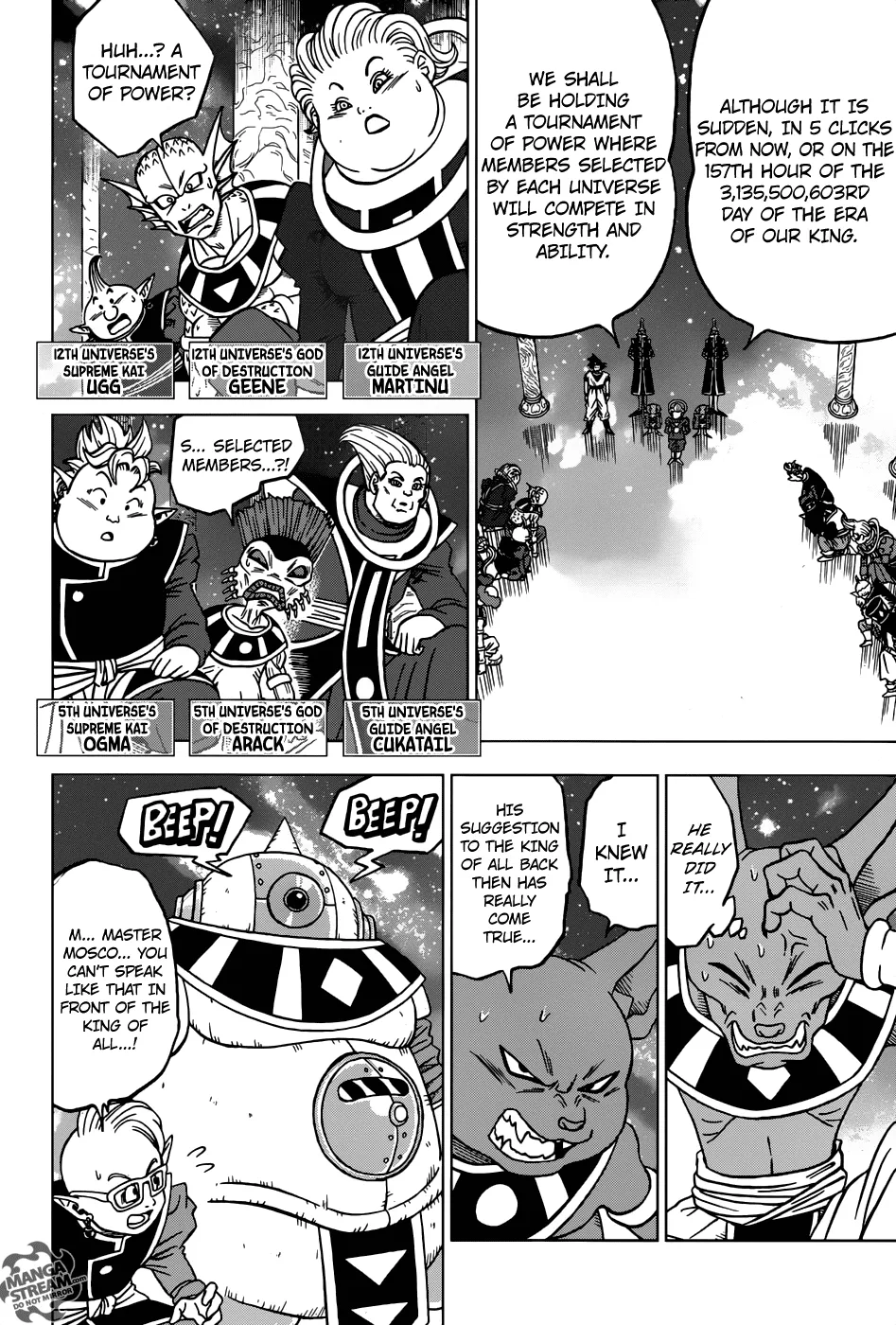 Dragon Ball Super Manga Chapter 28 page 23 - The Gods of Destruction From All 12 Universes