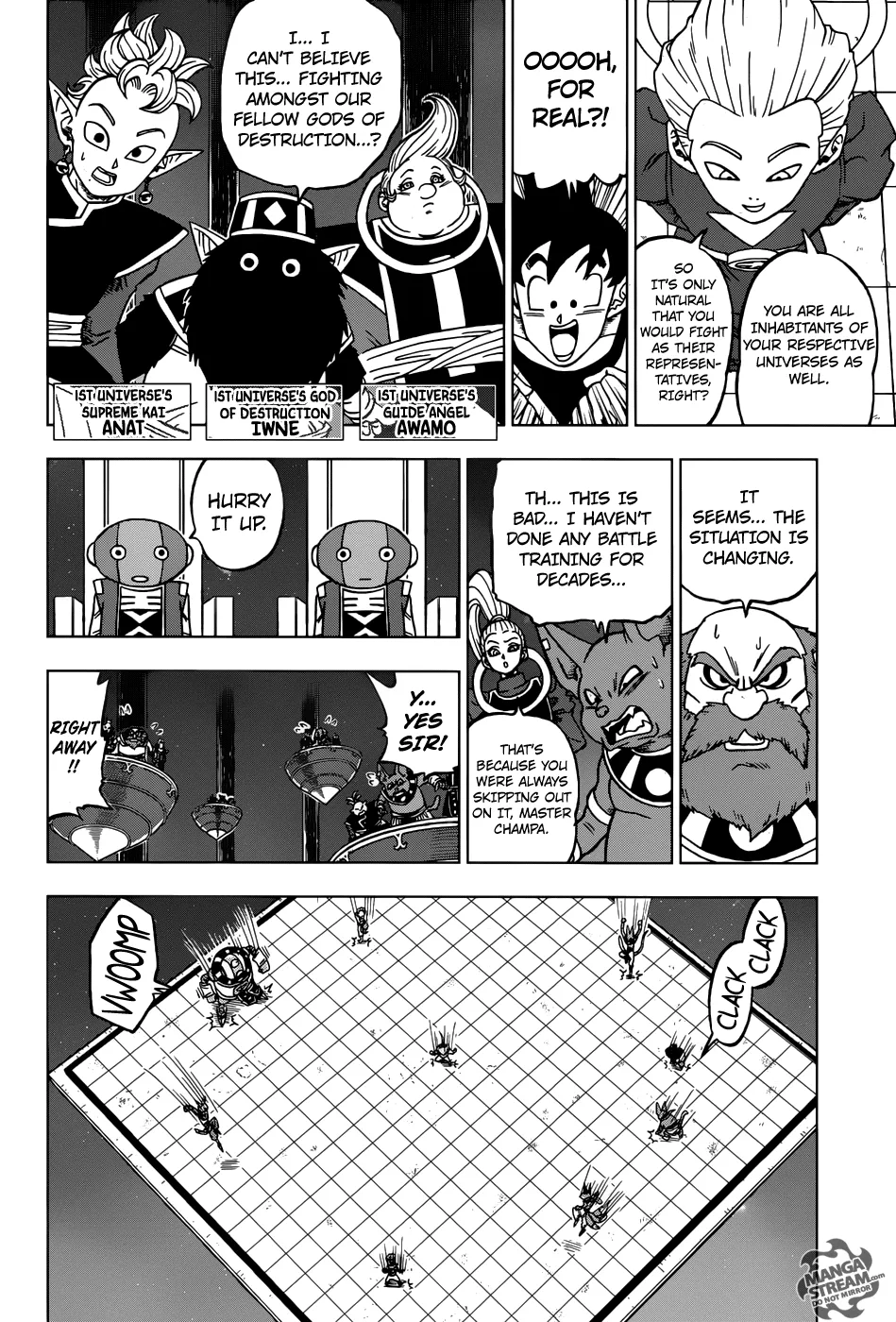 Dragon Ball Super Manga Chapter 28 page 29 - The Gods of Destruction From All 12 Universes