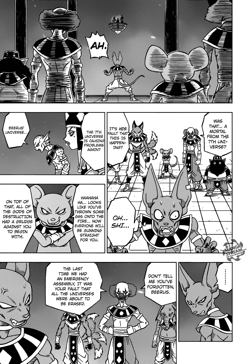 Dragon Ball Super Manga Chapter 28 page 32 - The Gods of Destruction From All 12 Universes