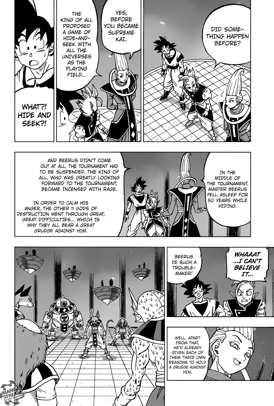 Dragon Ball Super Manga Chapter 28 page 33 - The Gods of Destruction From All 12 Universes