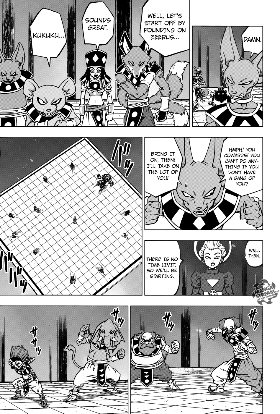 Dragon Ball Super Manga Chapter 28 page 34 - The Gods of Destruction From All 12 Universes