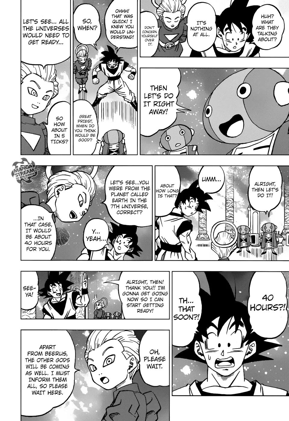 Dragon Ball Super Manga Chapter 28 page 6 - The Gods of Destruction From All 12 Universes