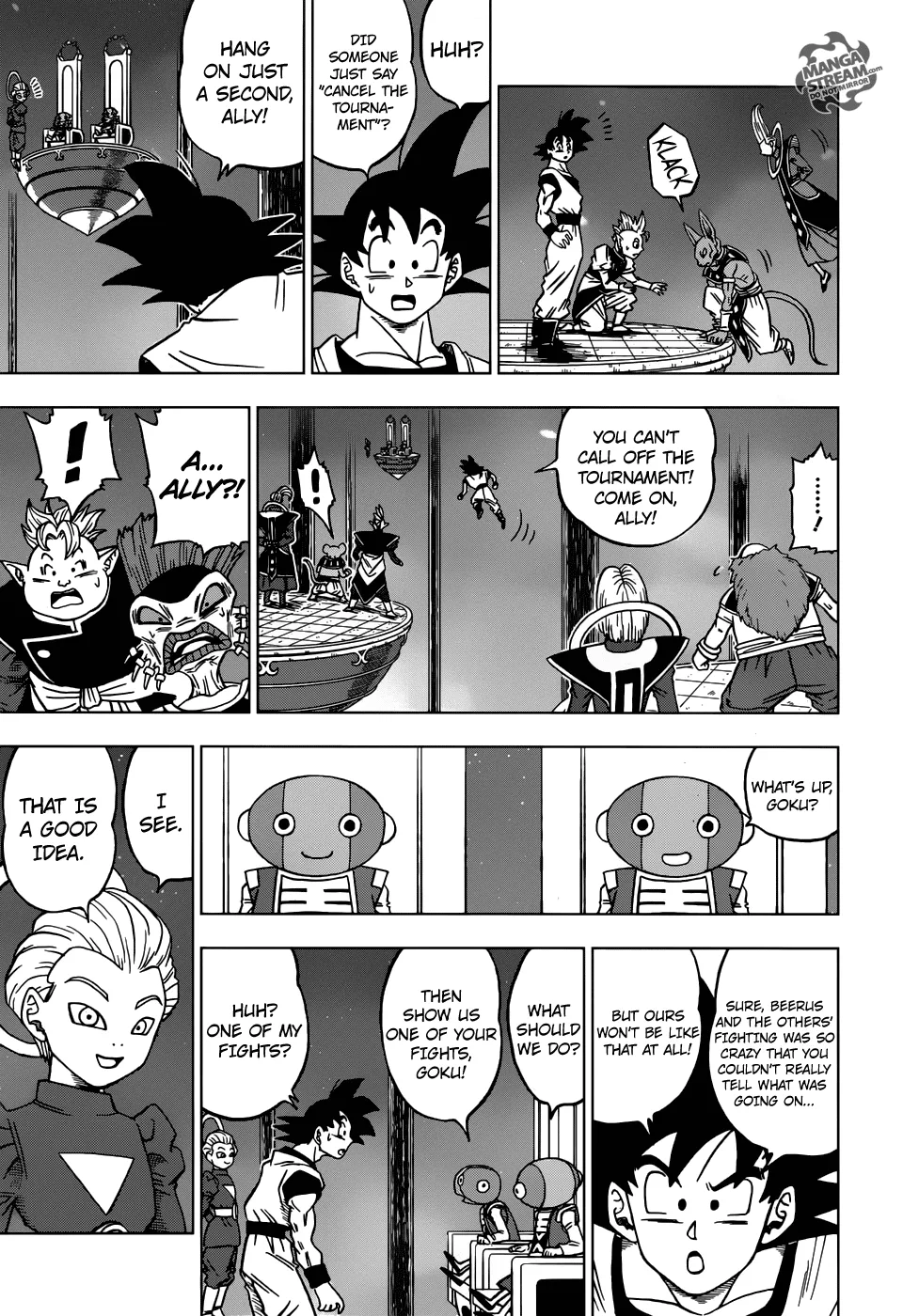 Dragon Ball Super Manga Chapter 29 page 17 - Toppo, Universe 11 God of Destruction Candidate!