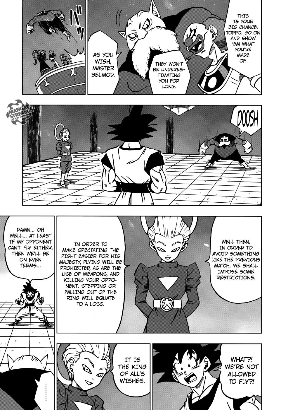 Dragon Ball Super Manga Chapter 29 page 19 - Toppo, Universe 11 God of Destruction Candidate!