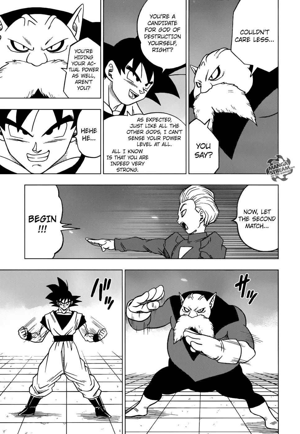 Dragon Ball Super Manga Chapter 29 page 21 - Toppo, Universe 11 God of Destruction Candidate!