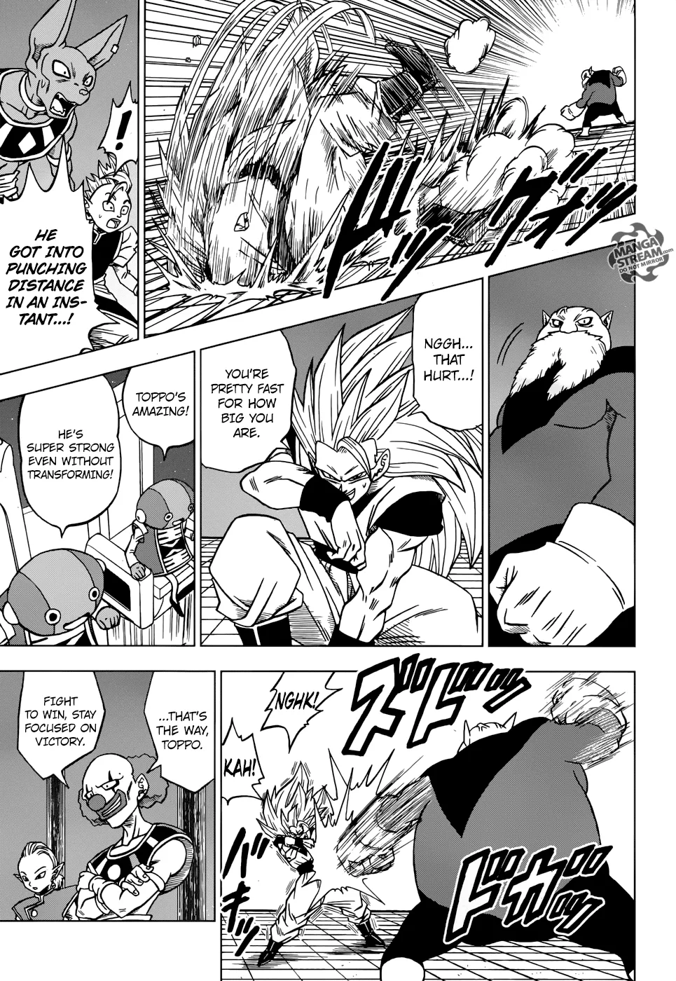 Dragon Ball Super Manga Chapter 29 page 31 - Toppo, Universe 11 God of Destruction Candidate!