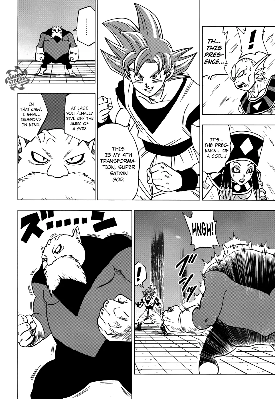Dragon Ball Super Manga Chapter 29 page 34 - Toppo, Universe 11 God of Destruction Candidate!