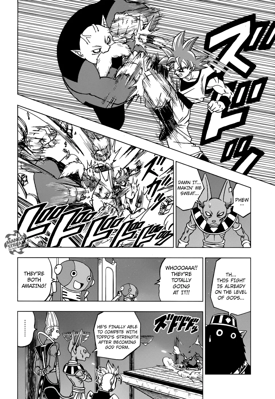 Dragon Ball Super Manga Chapter 29 page 38 - Toppo, Universe 11 God of Destruction Candidate!