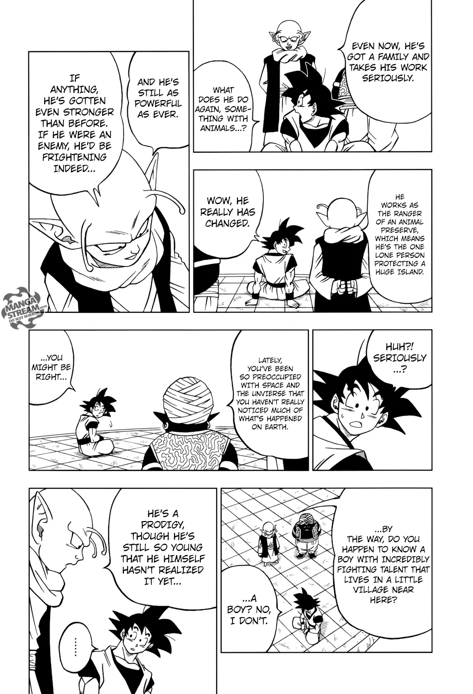 Dragon Ball Super Manga Chapter 31 page 12 - The Super Warriors Gather!