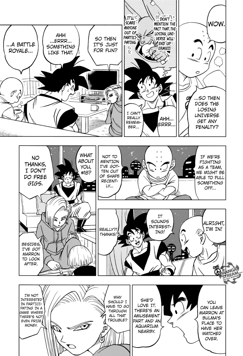 Dragon Ball Super Manga Chapter 31 page 7 - The Super Warriors Gather!