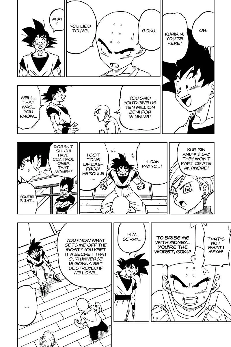 Dragon Ball Super Manga Chapter 32 page 20 - The Super Warriors Gather! Part 2