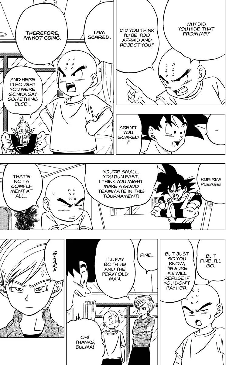 Dragon Ball Super Manga Chapter 32 page 21 - The Super Warriors Gather! Part 2