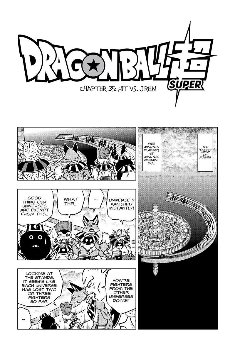 Dragon Ball Super Manga Chapter 35 page 1 - Hit vs. Jiren