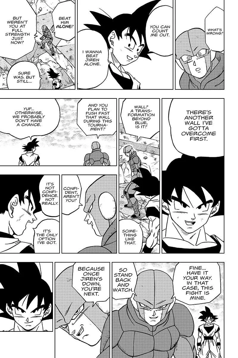 Dragon Ball Super Manga Chapter 35 page 33 - Hit vs. Jiren