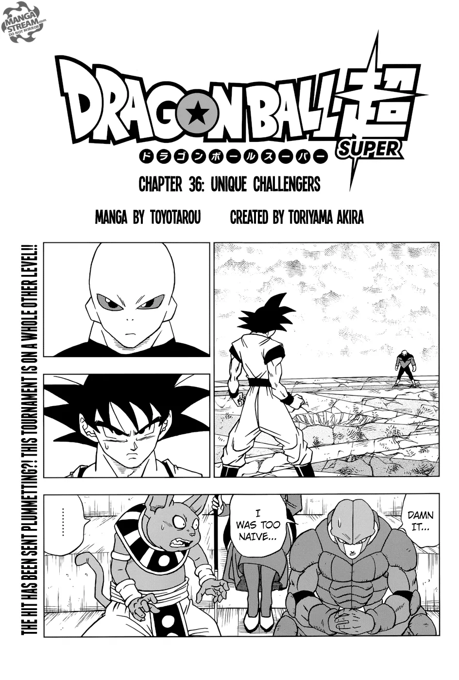 Dragon Ball Super Manga Chapter 36 page 1 - Quirky Competitors