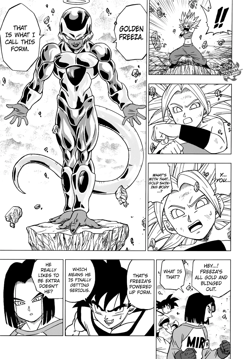 Dragon Ball Super Manga Chapter 37 page 13 - Awaken, Super Saiyan Kale