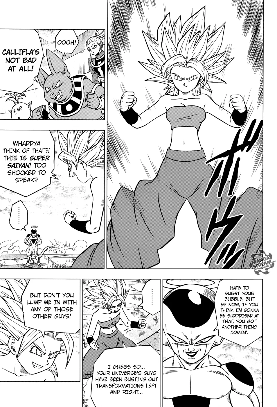 Dragon Ball Super Manga Chapter 37 page 3 - Awaken, Super Saiyan Kale